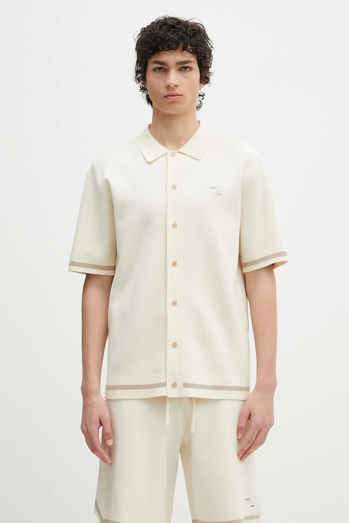 Filling Pieces camicia Classic rilassato beige 91222209936