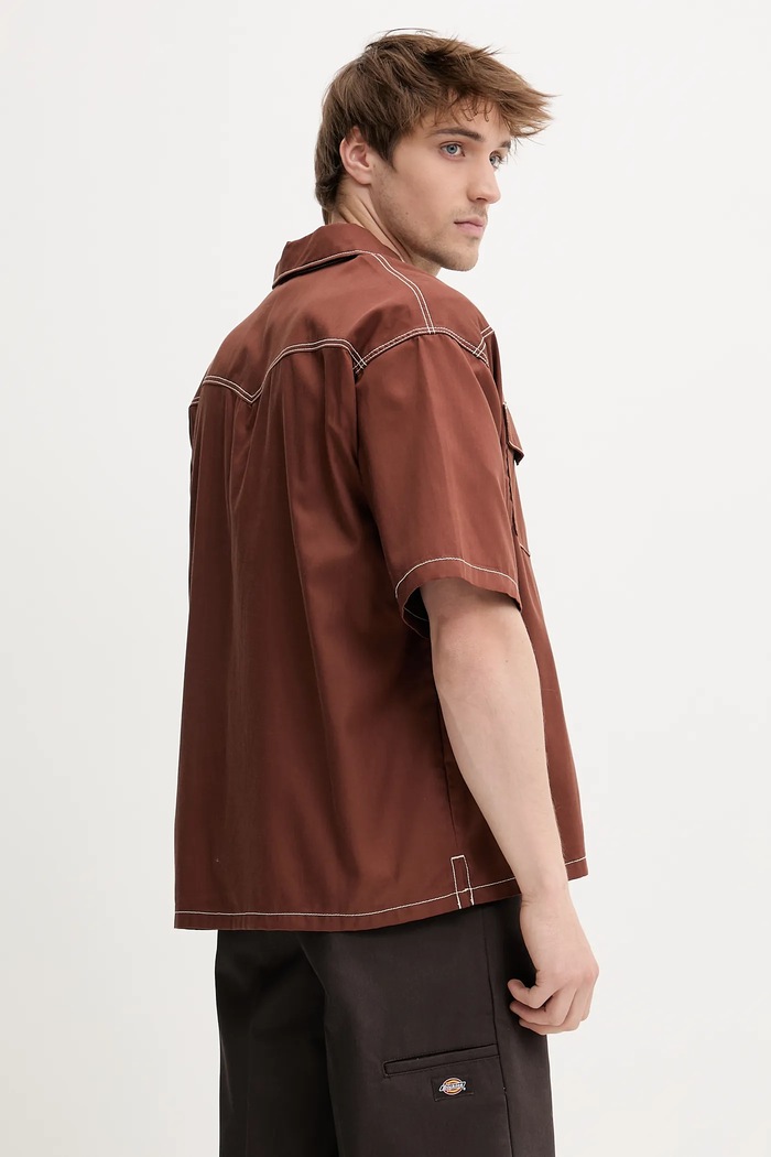Odzież Dickies koszula DK0A4Z7MK471 brązowy