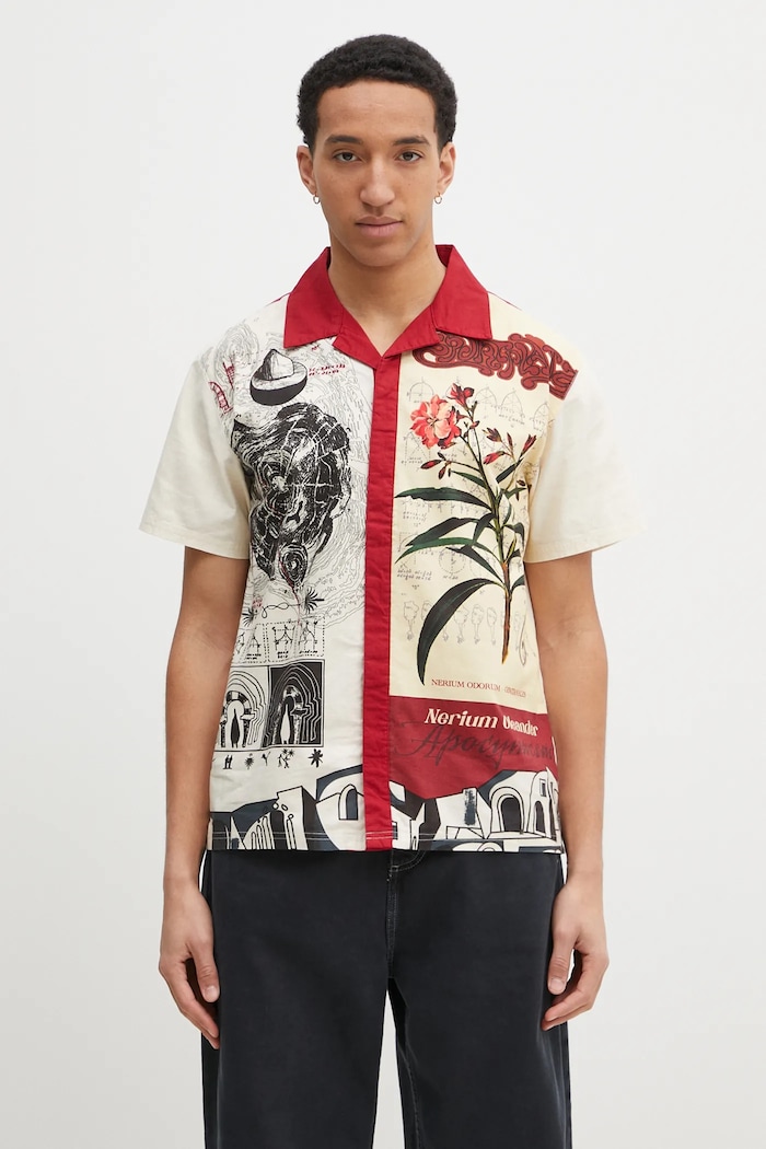 Puma PALAIS ARTISAN Shirt košile bavlněná pánská relaxed béžová 629392