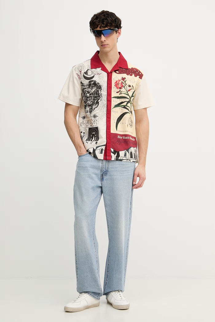 Puma srajca moška bombažna PALAIS ARTISAN Shirt 629392 bež SS25