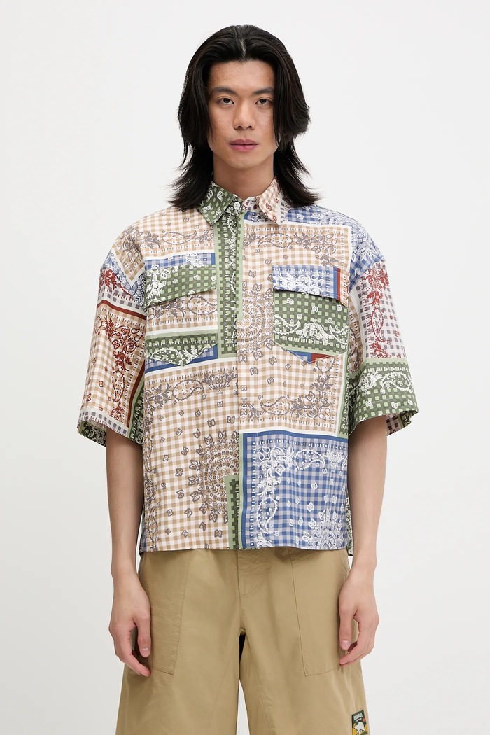 RHUDE camicia Bandana Boxy Work rilassato multicolore RHSS25SR05217