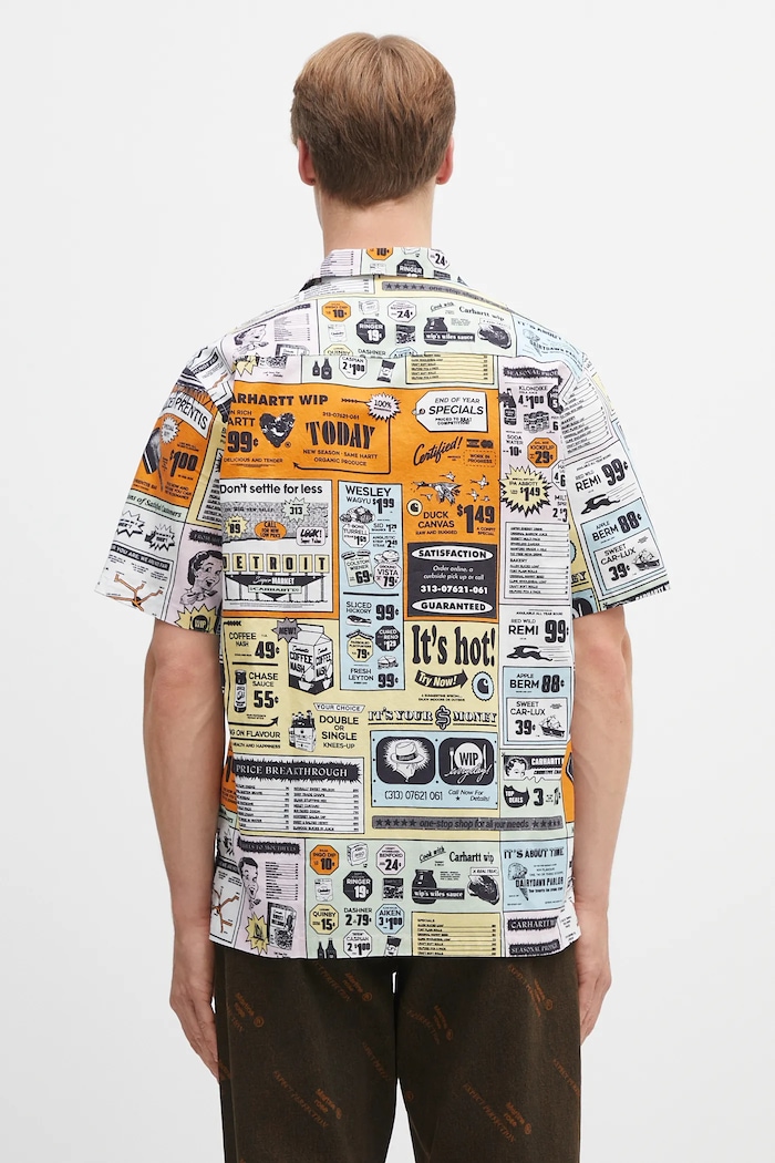 Abbigliamento Carhartt WIP camicia in lino misto S/S Catalogue Shirt I034548.2UDXX multicolore