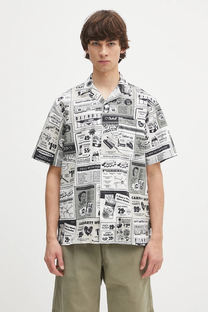 Риза Carhartt WIP S/S Catalogue Shirt свободна многоцветен I034548.2UEXX