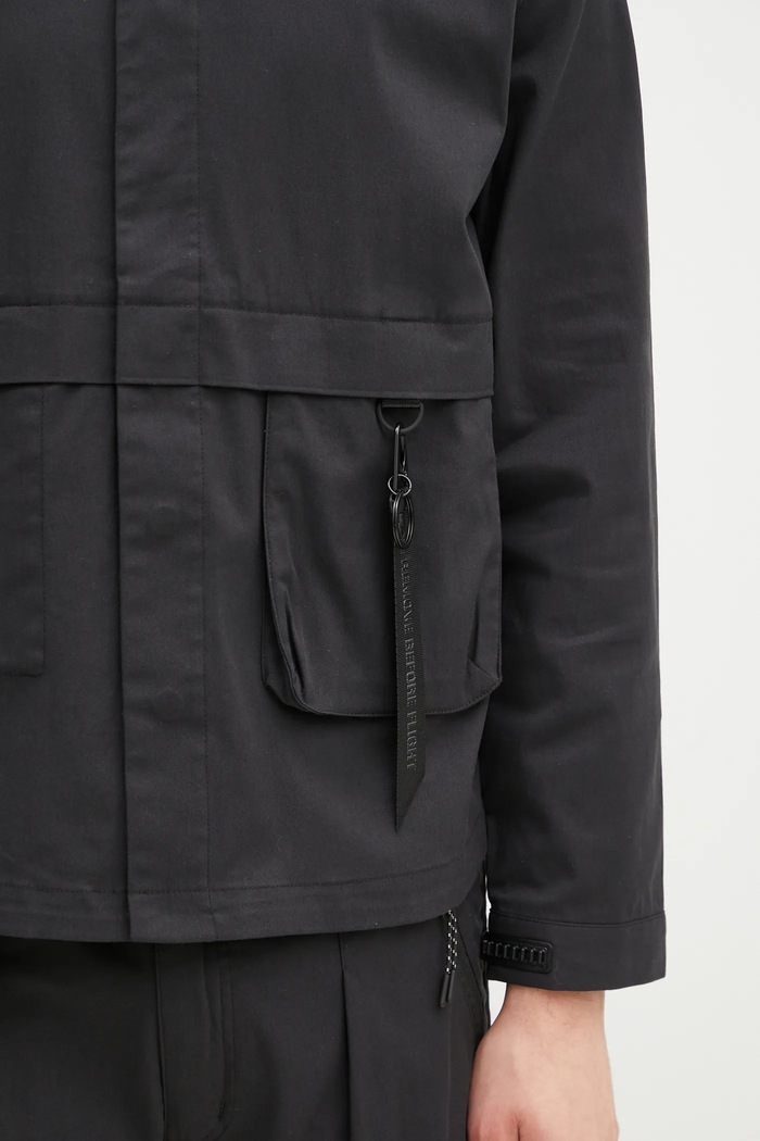 Πουκάμισο Alpha Industries Utility Overshirt μαύρο 756116.03