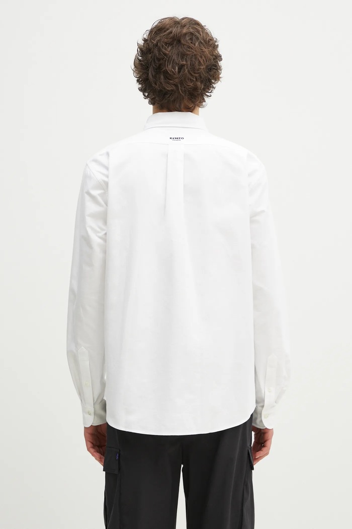 Clothing Kenzo cotton shirt FF55CH4109LO.01 white