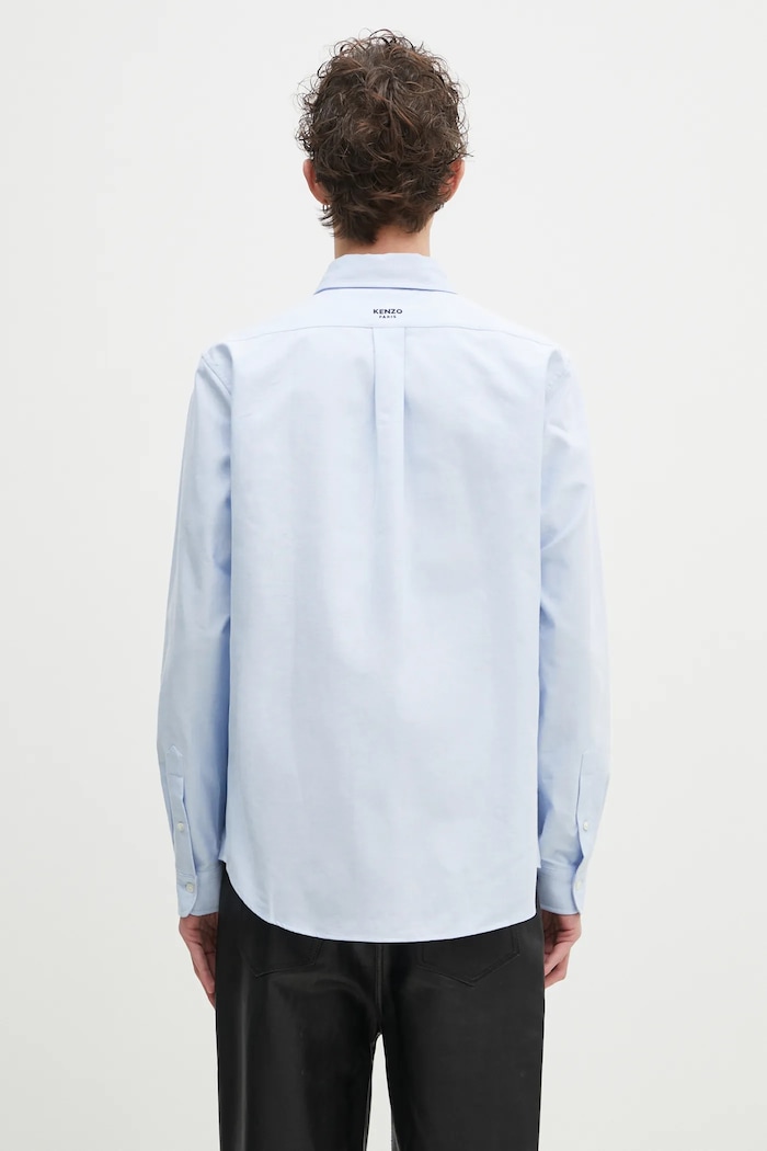 Ρούχα Βαμβακερό πουκάμισο Kenzo FF55CH4109LO.64 μπλε