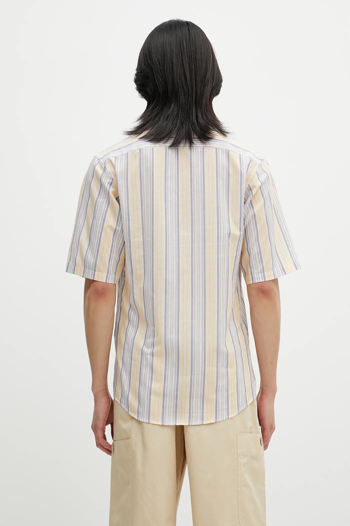 Ρούχα Βαμβακερό πουκάμισο Martine Rose Casual 466WS21306 κίτρινο