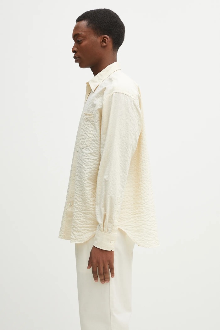Πουκάμισο Norse Projects Mo Oversized Check Shirt N40.0820.2064 μπεζ SS25