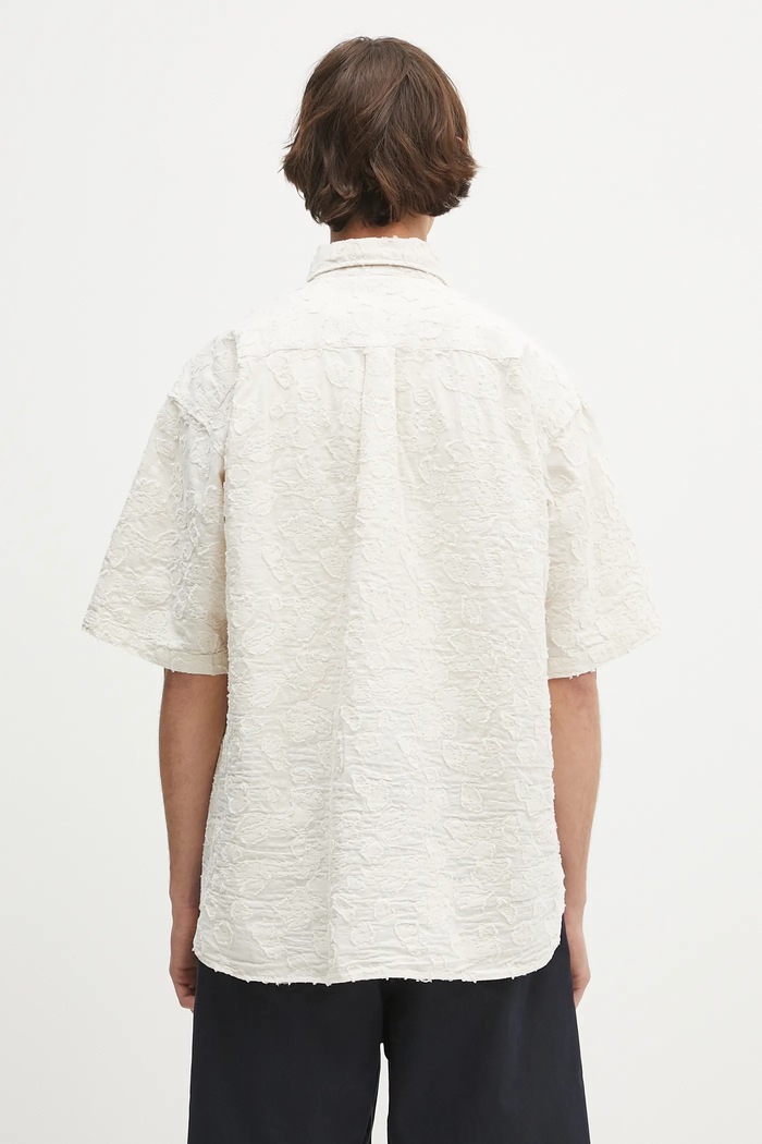 Ρούχα Πουκάμισο Norse Projects Mo Oversized Fil Coupe SS Shirt N40.0830.0957 μπεζ