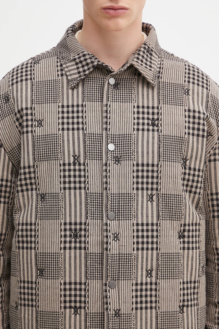 Куртка Daily Paper Quilted Shield Ls Shirt бежевий 2511020