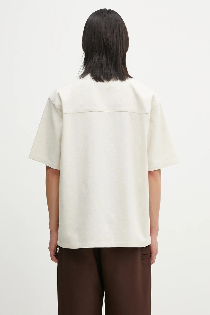 Odzież Daily Paper koszula Linen Ss Shirt 2511123 beżowy
