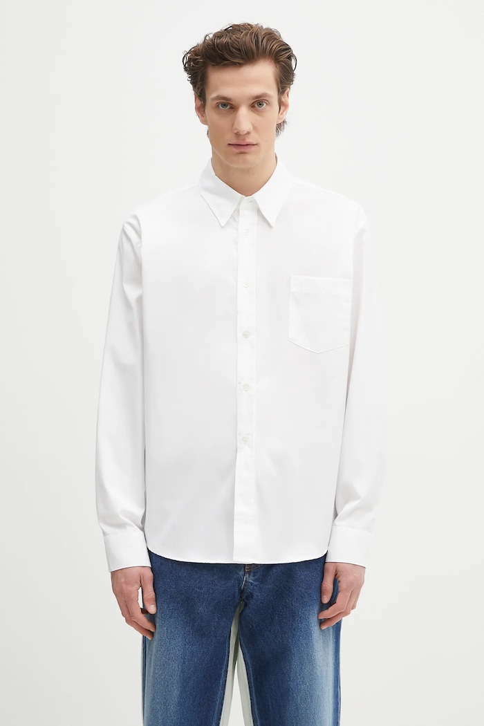 Our Legacy cotton shirt Beyond Bd cotton white M2252BW
