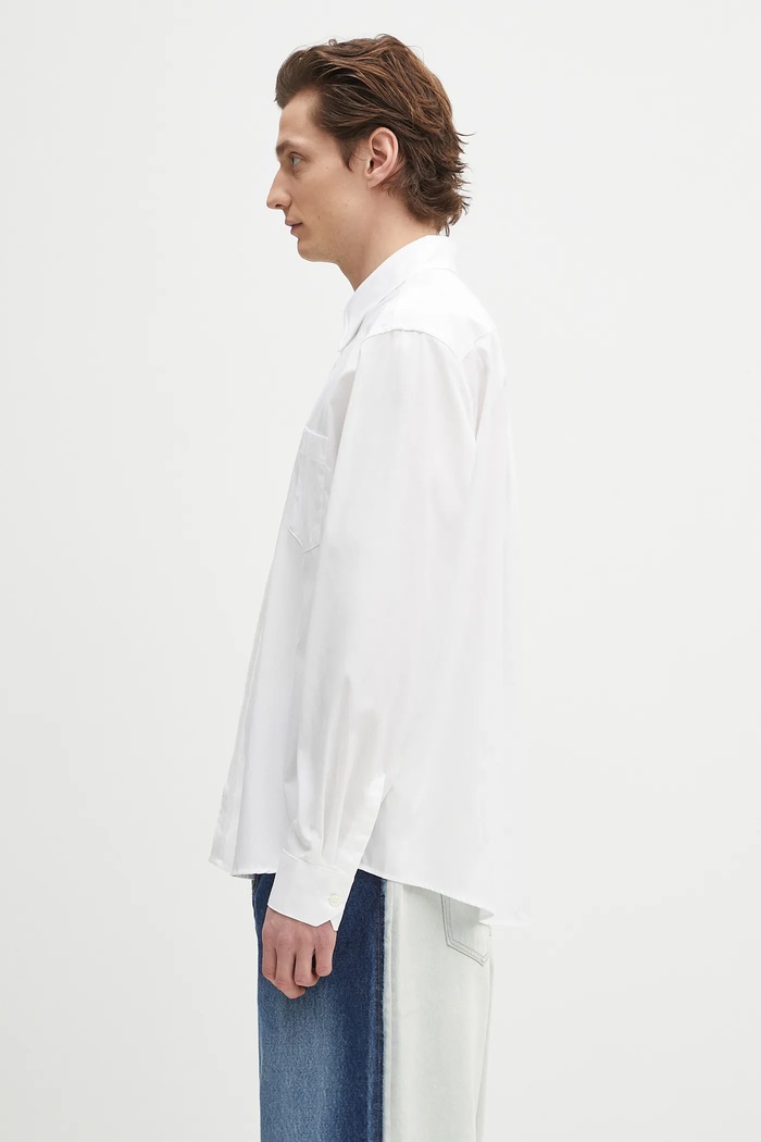 Our Legacy cotton shirt Beyond Bd M2252BW white SS25