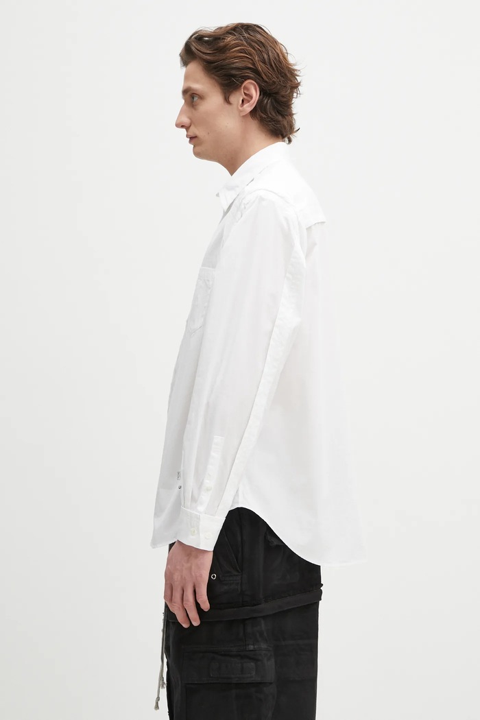 Хлопковая рубашка Undercover Shirt/blouse UP1E4410 белый SS25