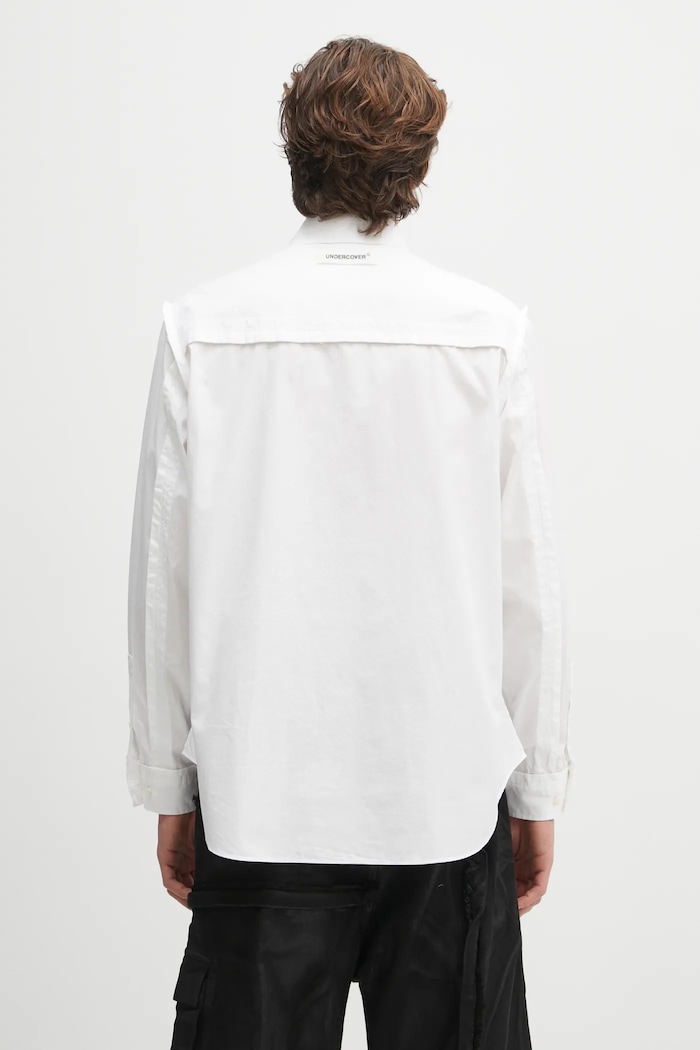Одежда Хлопковая рубашка Undercover Shirt/blouse UP1E4410 белый