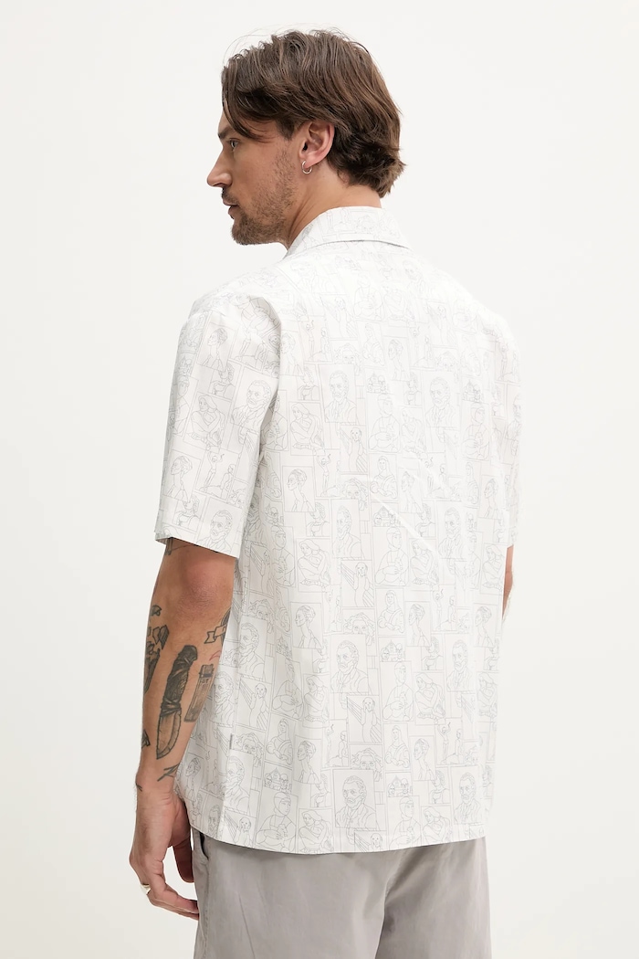Odjeća Pamučna košulja Resteröds Ron Shirt 10251.7410 bijela