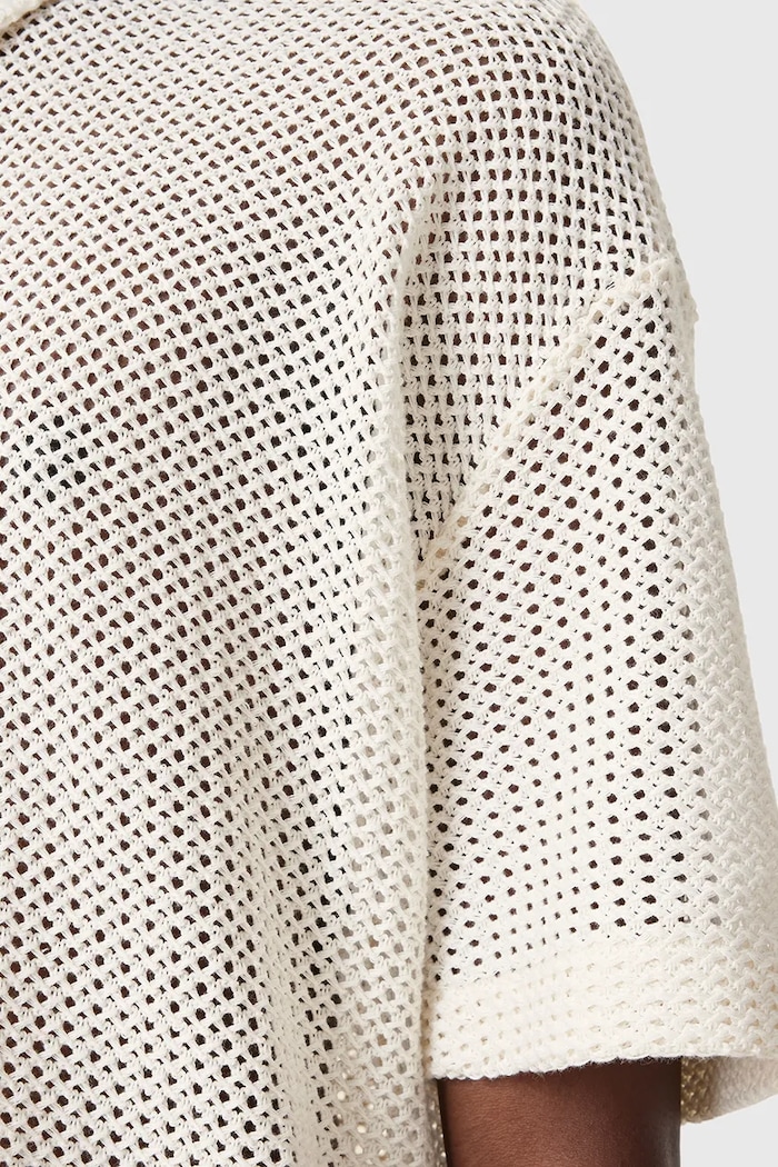 Oblečenie AllSaints Bavlnená košeľa AllSaints MUNROE M115SC biela