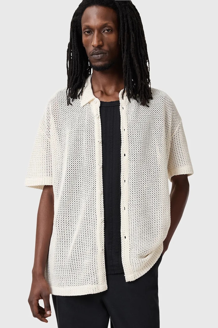 Bavlnená košeľa AllSaints MUNROE AllSaints biela M115SC