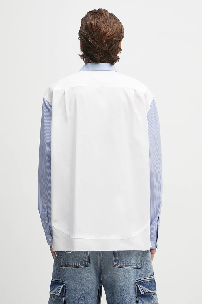 Ρούχα Βαμβακερό πουκάμισο AMBUSH Layered Shirt 12115296 λευκό