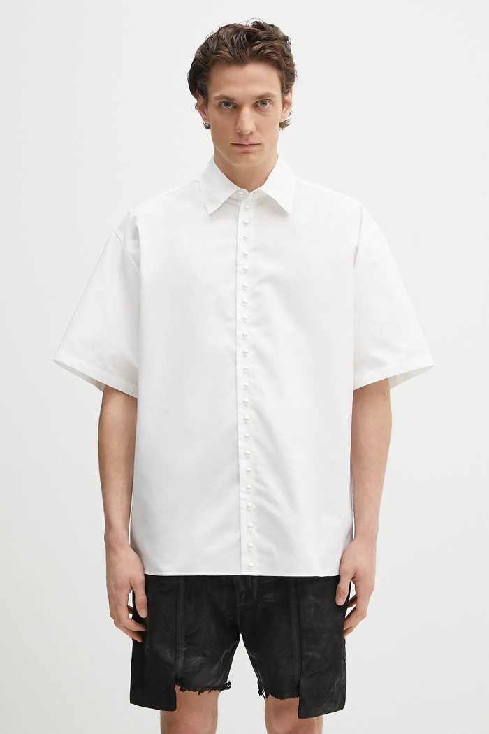 Košeľa AMBUSH Pearl Button Shirt relaxed biela 12115313
