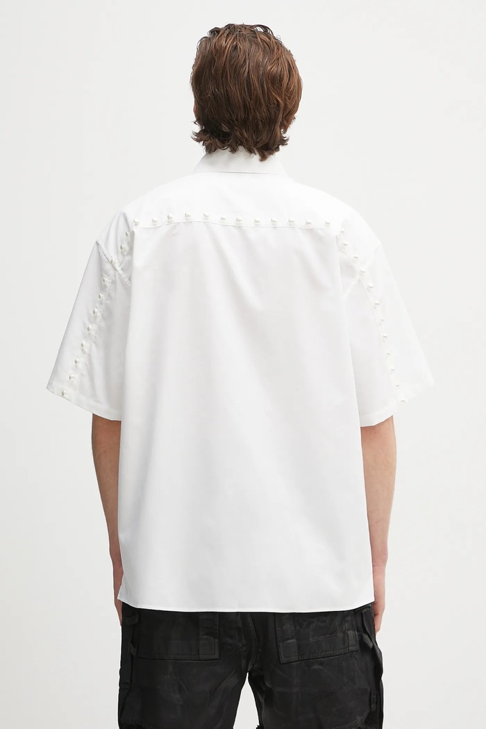 Oblečenie Košeľa AMBUSH Pearl Button Shirt 12115313 biela