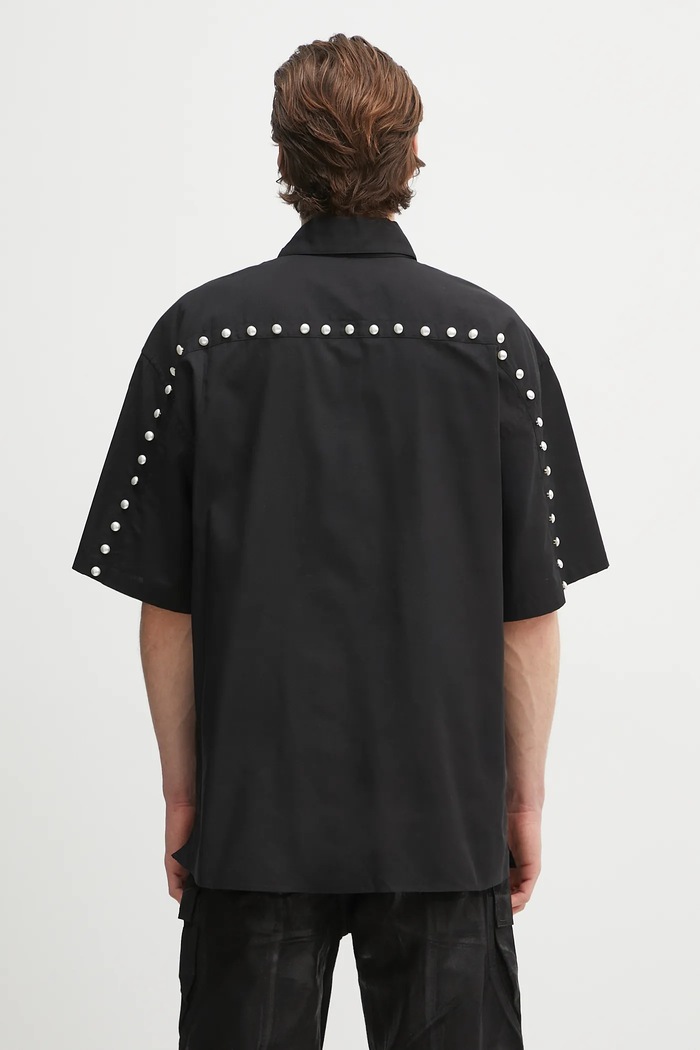 Clothing AMBUSH shirt Pearl Button Shirt 12115313 black