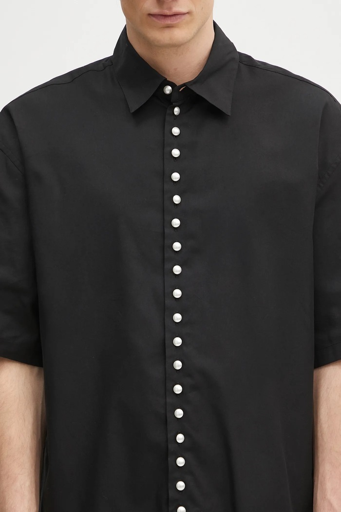 AMBUSH shirt Pearl Button Shirt black 12115313