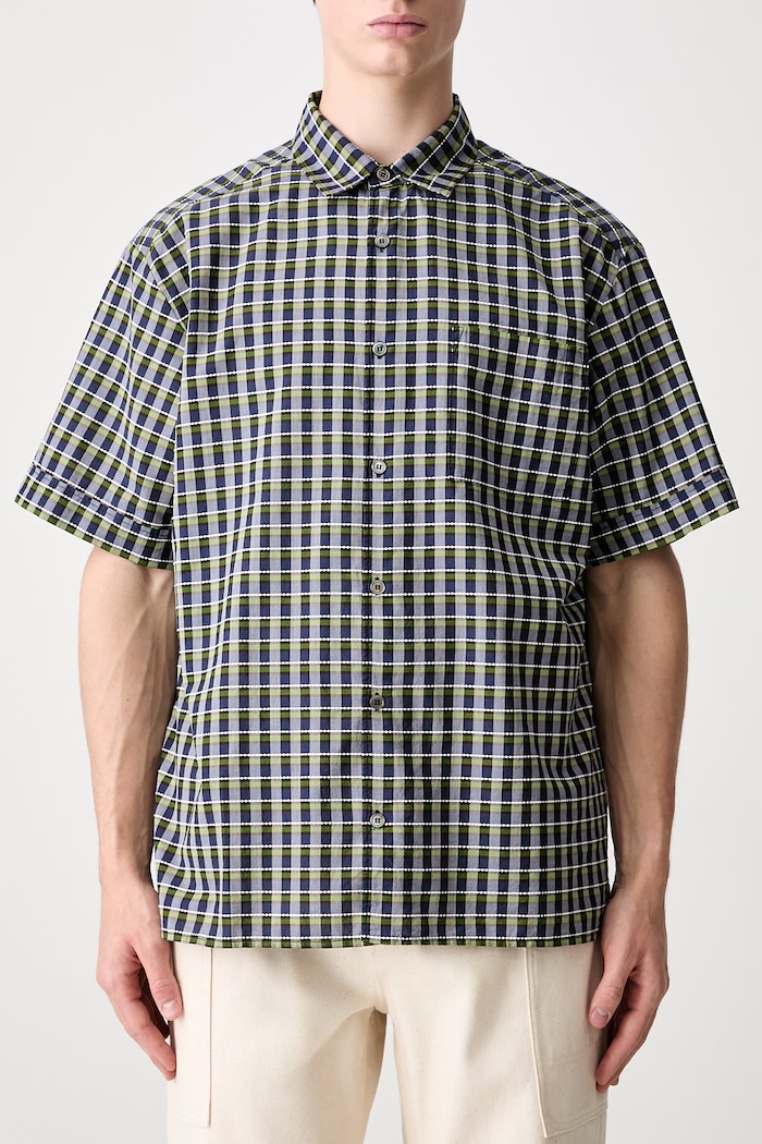 A.P.C. Chemisette Ross cămașă din bumbac pentru femei bleumarin COHGA.H12541