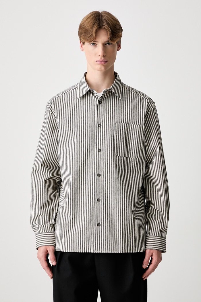 A.P.C. Surchemise Malo košile bavlněná dámská relaxed béžová COHGG.H32023