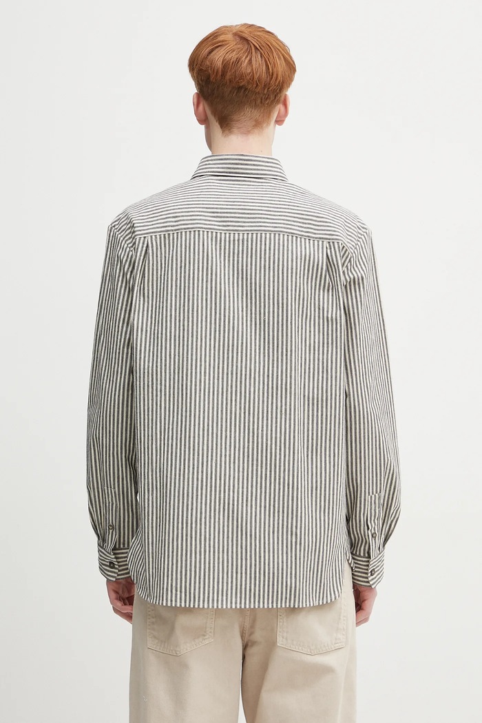 Одежда Хлопковая рубашка A.P.C. Surchemise Malo COHGG.H32023 бежевый