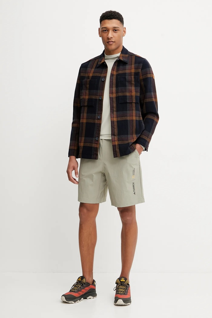 Πουκάμισο μπουφάν Fjallraven Singi Flannel Overshirt M F12600226.555.265 σκούρο μπλε AW25
