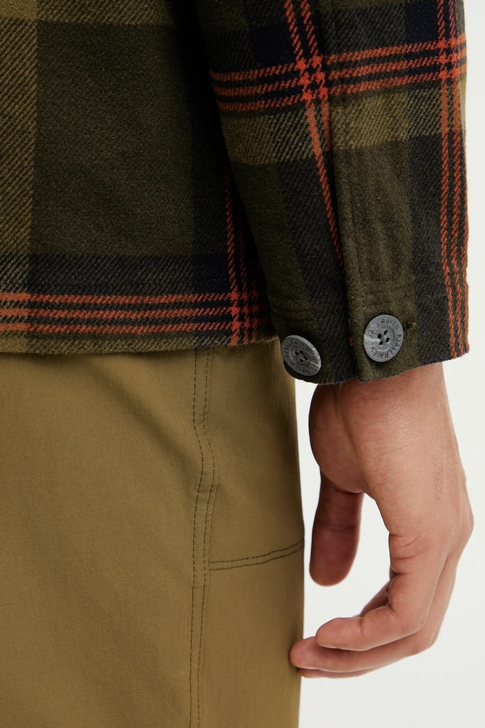 Μπουφάν Fjallraven Singi Flannel Overshirt M F12600226.662.555 πράσινο