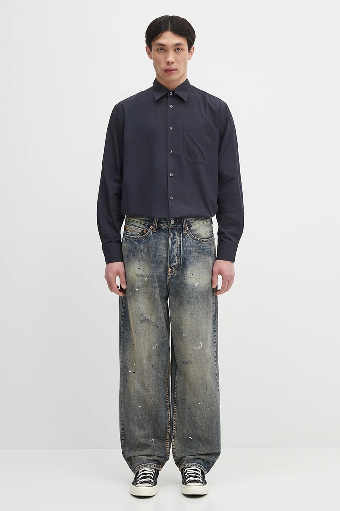 Paul Smith camicia in cotone M1R.428Z.P02630 blu navy
