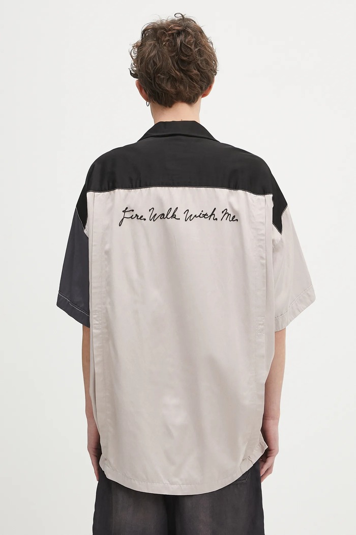 Одежда Рубашка Maison MIHARA YASUHIRO Crazy Pattern S/S Shirts J14SH185 чёрный