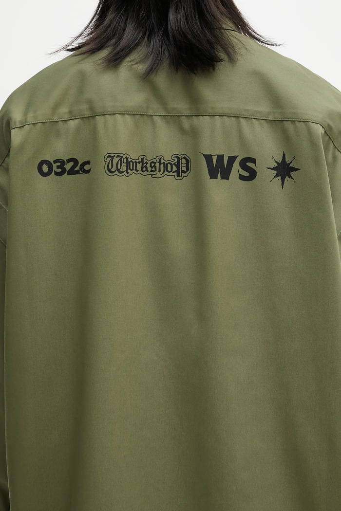 032C camicia 'Steaming: Optional' S25.URW.1306.400 verde