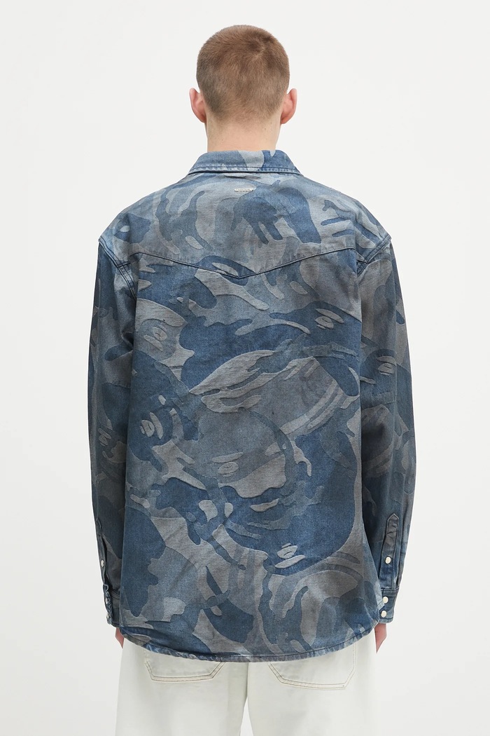 Одяг Сорочка AAPE Main Long AAPSTM8521XAO блакитний