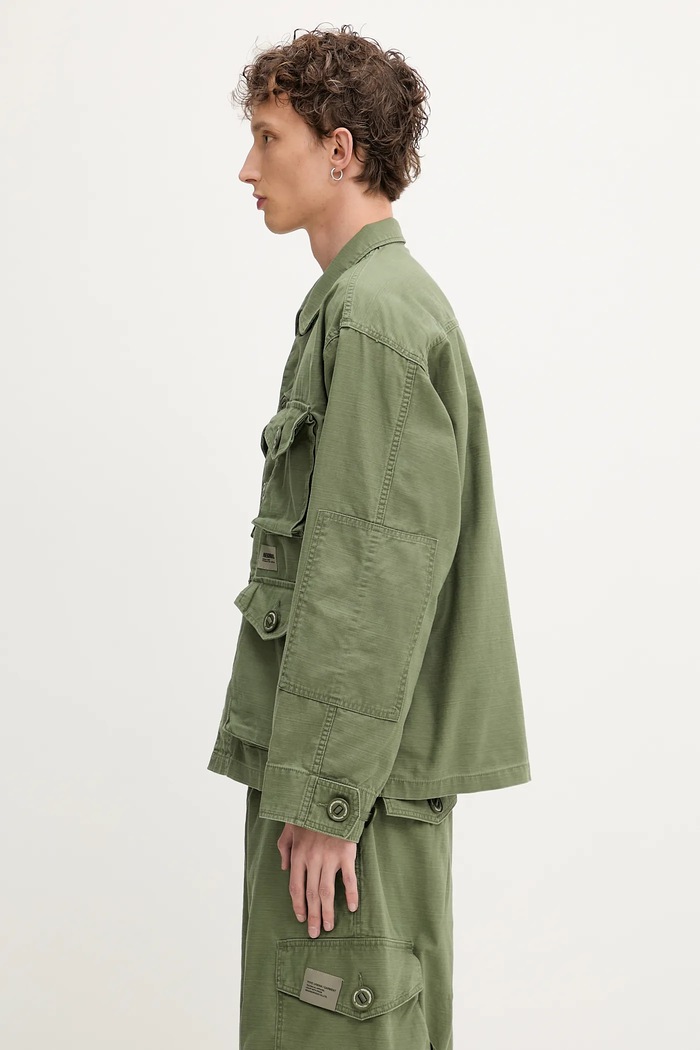 NEIGHBORHOOD cotton shirt Bdu Shirt Ls 251SPNH.SHM04 green SS25