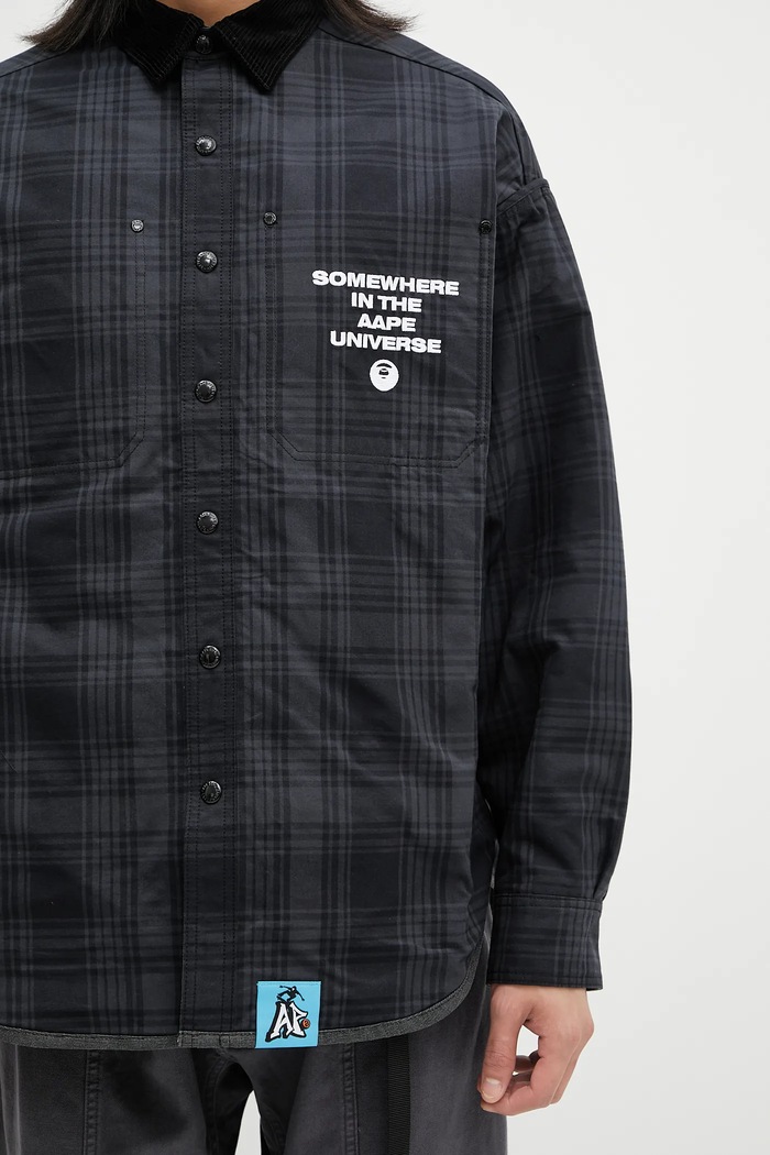 Двусторонняя куртка-рубашка AAPE Main Long Sleeve AAPSTM8502XXN
