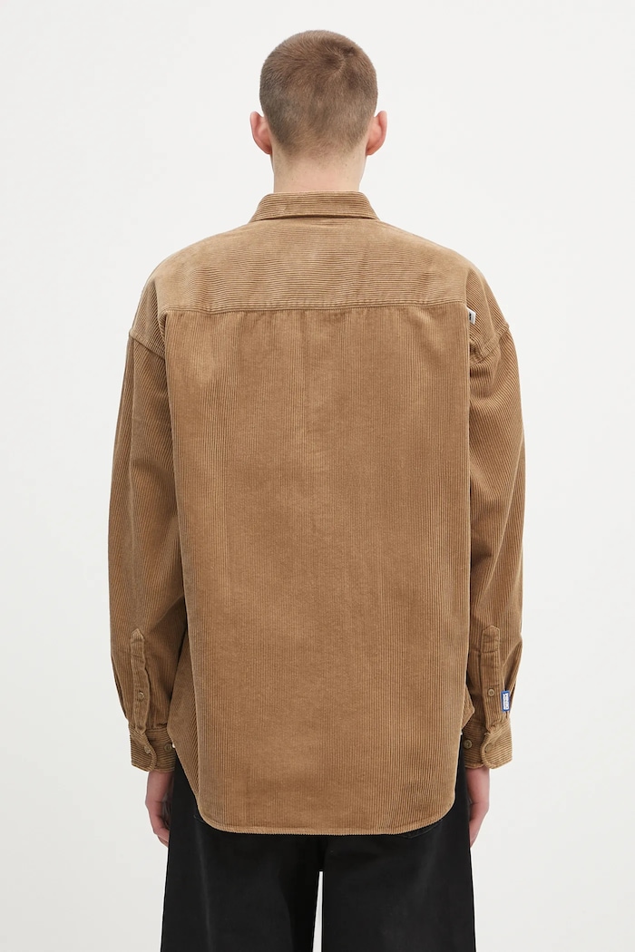 Clothing AAPE corduroy shirt Now Long Sleeve AAPSTM8499XXN brown
