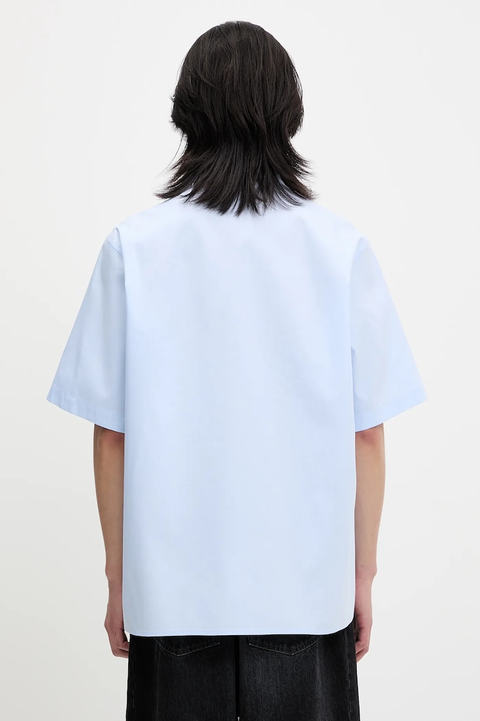 Clothing DARKPARK cotton shirt Vale MSH04.FAC14 blue