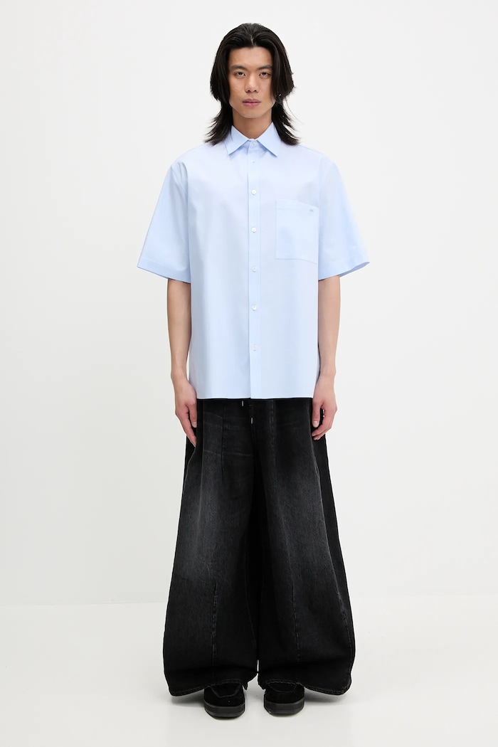 DARKPARK cotton shirt Vale MSH04.FAC14 blue