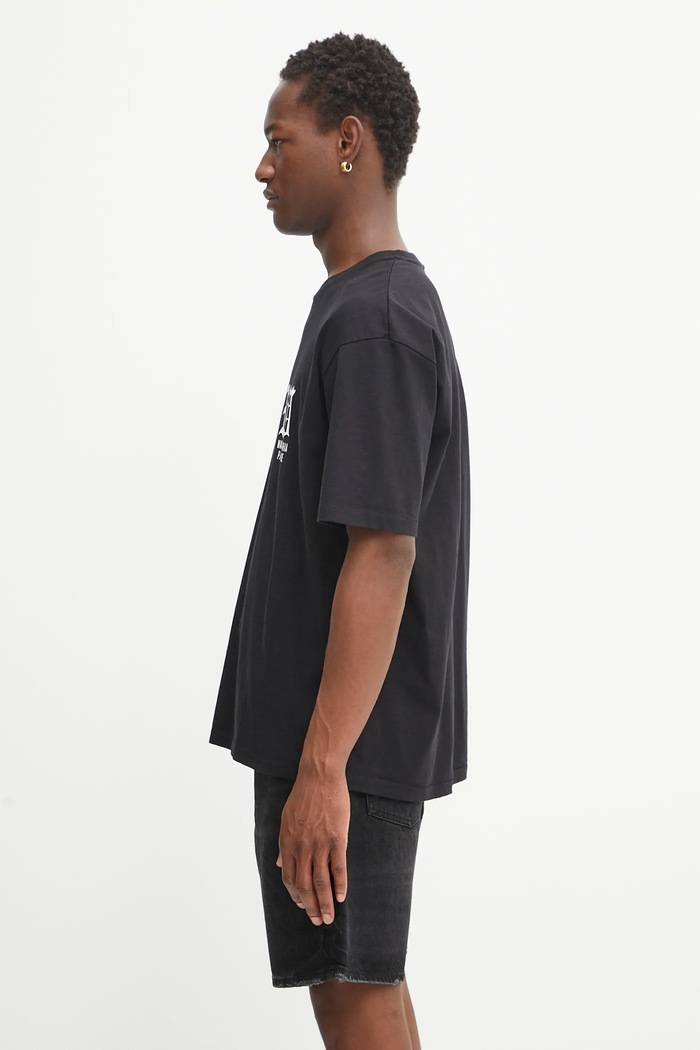Wacko Maria t-shirt bawełniany washed heavy weight 25SS.WMT.WT06 czarny SS25