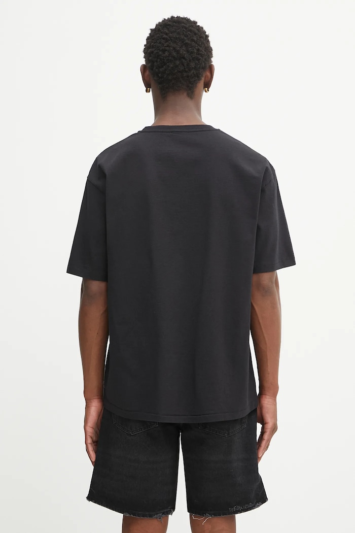 Odzież Wacko Maria t-shirt bawełniany washed heavy weight 25SS.WMT.WT06 czarny