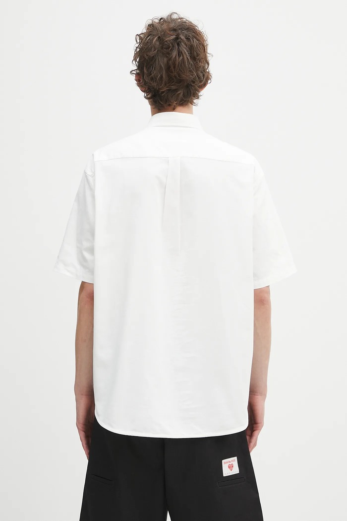A Bathing Ape camicia One point oxford bianco 1L30132301