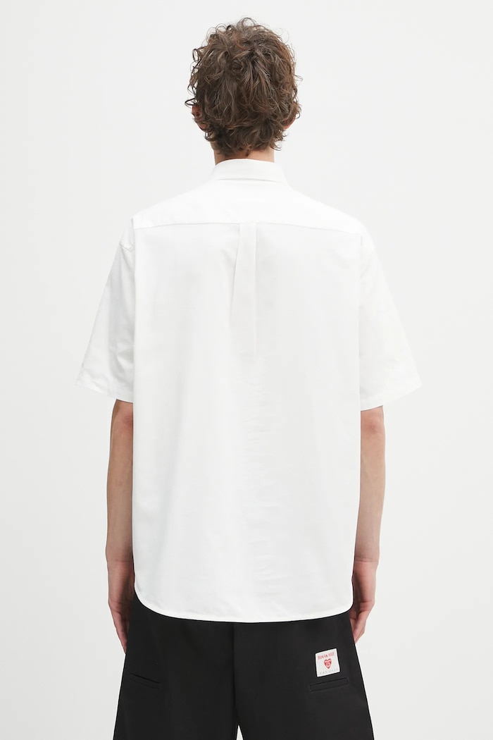 A Bathing Ape camicia One point oxford bianco 1L30132301