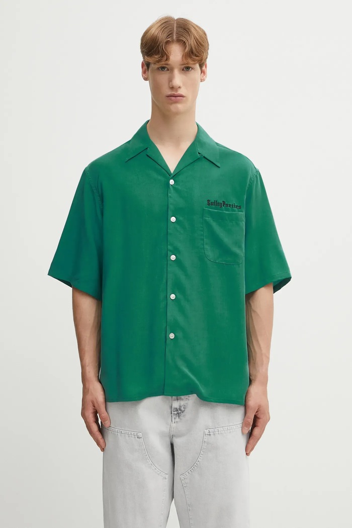 Сорочка Wacko Maria 50'S SHIRT S/S ( TYPE-2 ) casual зелений 25SS.WMS.OC06