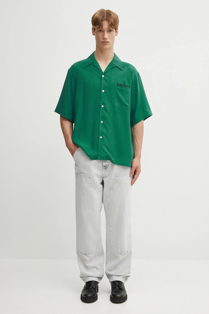 Сорочка Wacko Maria 50'S SHIRT S/S ( TYPE-2 ) 25SS.WMS.OC06 зелений