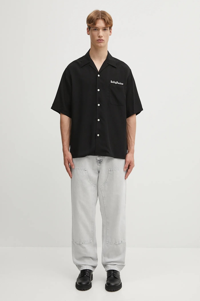 Риза Wacko Maria 50'S SHIRT S/S ( TYPE-2 ) 25SS.WMS.OC06 черен