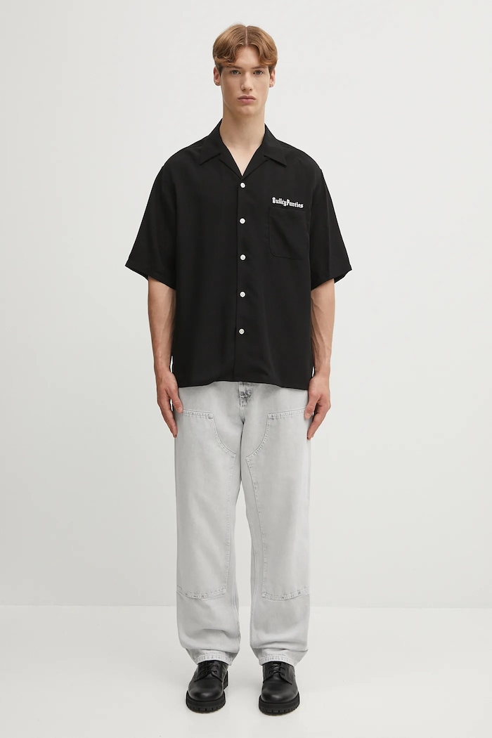 Риза Wacko Maria 50'S SHIRT S/S ( TYPE-2 ) 25SS.WMS.OC06 черен