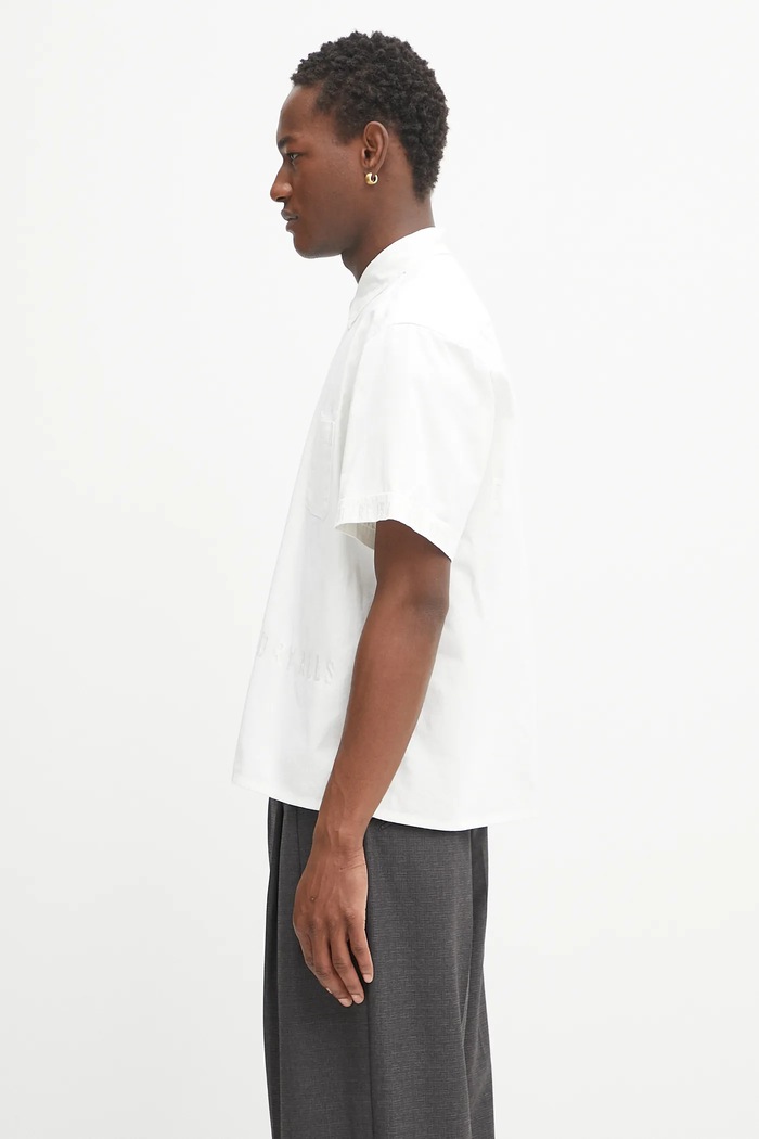 Human Made camicia in cotone Woven HM29SH022 bianco SS25
